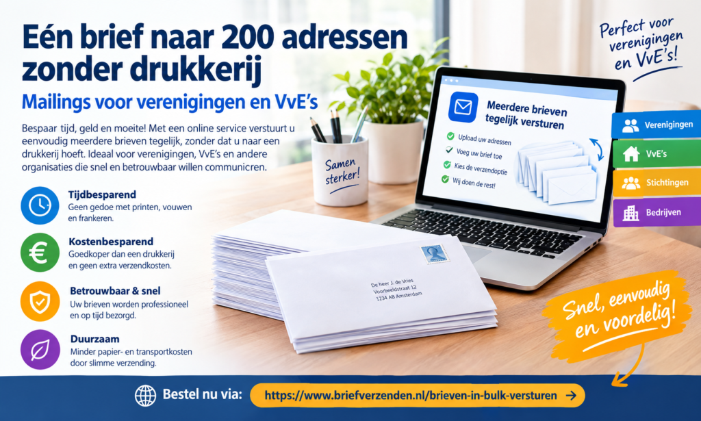 meerdere brieven tegelijk versturen